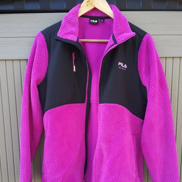 FILA Sport Zip-up Faux Fur Jacket - Picture 3 of 6